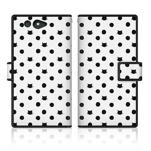 arrows Be (F-05J) オリジナルデザイン 【 NYAGO ノート キュート ドット パ...