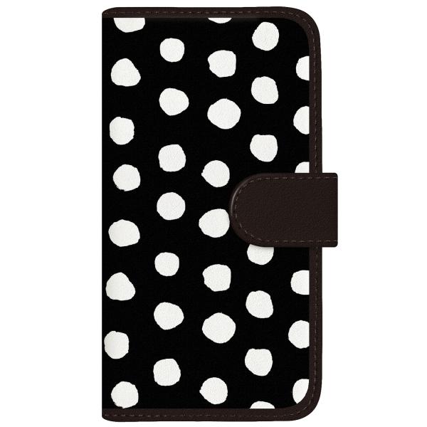 らくらくスマートフォン (F-42A) オリジナルデザイン 【 北欧 モダン ウォレット モノトーン...