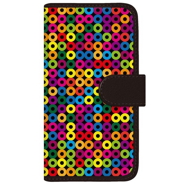 らくらくスマートフォン (F-42A) オリジナルデザイン 【 北欧 モダン モノトーン パッロ C...