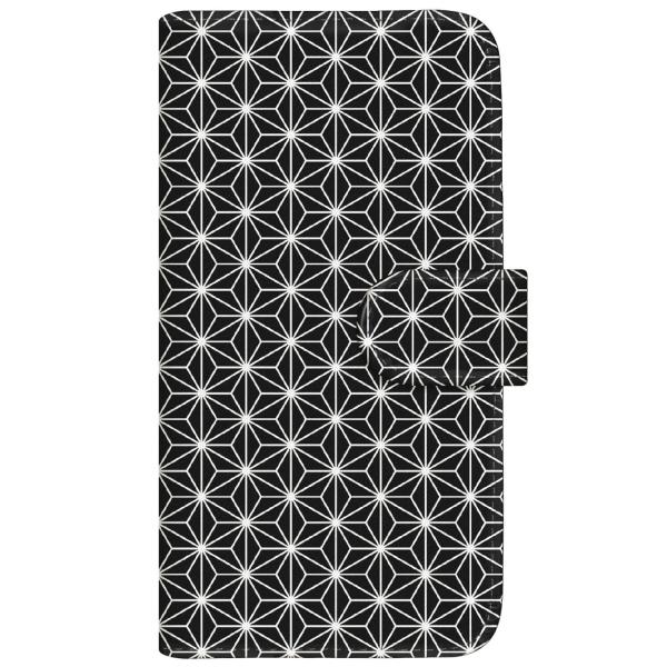 スマホケース 手帳型 全機種対応 厚手 CaseMarket 【 和柄 麻の葉 】iPhone Xp...