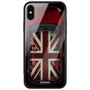 iPhone対応 スマホケース ガラス CaseMarket【 MINI ユニオンジャック スリム ...