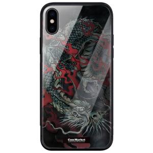 iPhone 13 (iPhone13) 龍の咆哮 黒龍 昇り竜 0062 紅龍