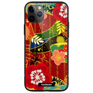 iPhone 13 Pro (iPhone13Pro) 和柄 大花 紅 2238