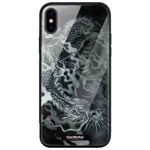 iPhone 14 (iPhone14) 龍の咆哮 黒龍 昇り竜 0061 黒龍