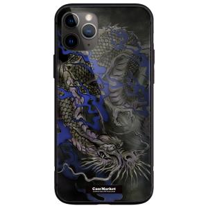 iPhone 14 (iPhone14) 龍の咆哮 黒龍 昇り竜 2928 青龍