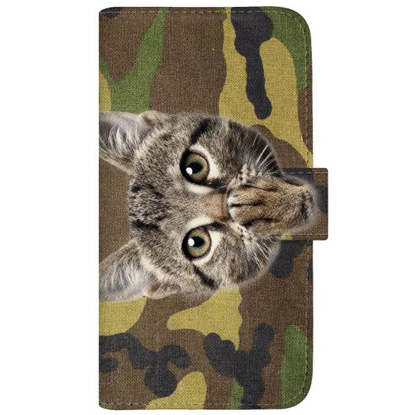 iPhone 14 (iPhone14) 【 ソラちゃん 肉球をペロペロするにゃー。 アーミー 迷彩...