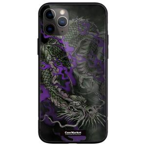 iPhone 6 (4.7inch) (iPhone6) 龍の咆哮 黒龍 昇り竜 2927 紫龍