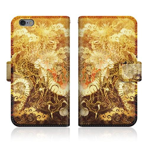 iPhone 6 (4.7inch) (iPhone6) オリジナルデザイン 【 屏風 和柄 昇り金...