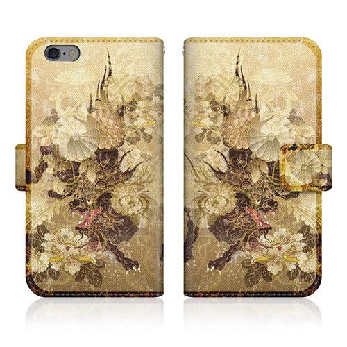 iPhone 6 (4.7inch) (iPhone6) オリジナルデザイン 【 屏風 和柄 雲 獅...