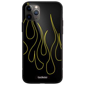iPhone 8 Plus (iPhone8p) ブラック ラインアート フレアパターン HOT R...