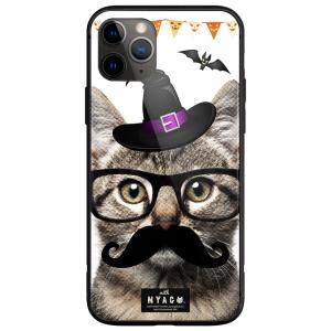 iPhone XS (iPhoneXS) NYAGO ノート キュート メガネ フェイス キャット ...