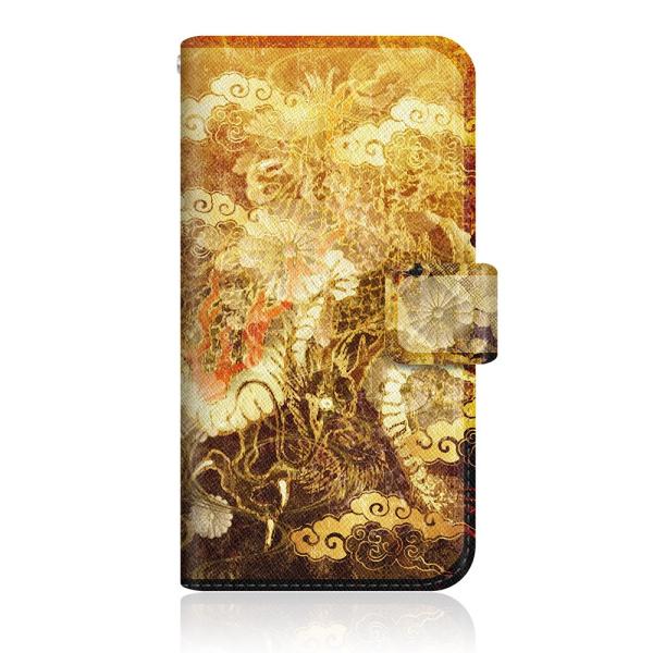 Google Pixel 6 (Pixel6) オリジナルデザイン 【 屏風 和柄 昇り金龍 菊花紋...