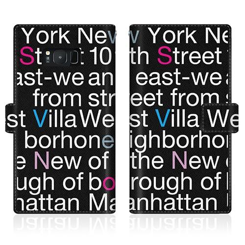 Galaxy S8+ (SC-03J) オリジナルデザイン 【 New York Typograph...