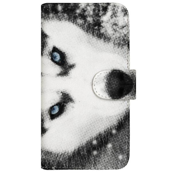 AQUOS zero6 (SHG04) オリジナルデザイン 【 スノー ウルフ &amp; ブラック シベリ...