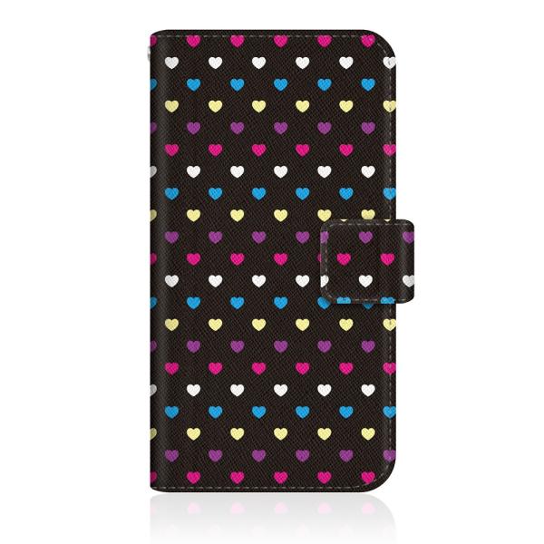 Xperia Ace (SO-02L) オリジナルデザイン 【 レインボー ハート 50S スリム ...