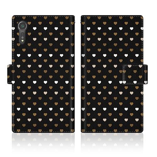 Xperia XZs (SO-03J) オリジナルデザイン 【 レインボー ハート 50S スリム ...