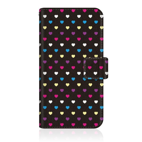 Xperia 5 IV (SOG09) オリジナルデザイン 【 レインボー ハート 50S スリム ...