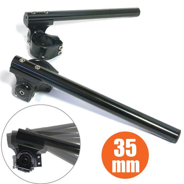 ブラック セパハン セパレートハンドル 35パイmmφ 黒HIGH角度調節SR400 SR500 R...