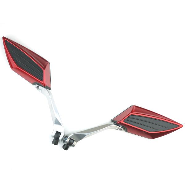 各種アダプター付き ダイヤTTミラー 赤 レッド ゼファーχ ZRX400 XJR400 GSX40...