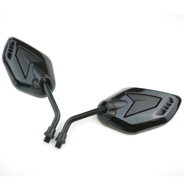 M10正ネジ アローミラー黒 ブラック KSR110 Dトラッカー エストレヤ 250TR KLX2...