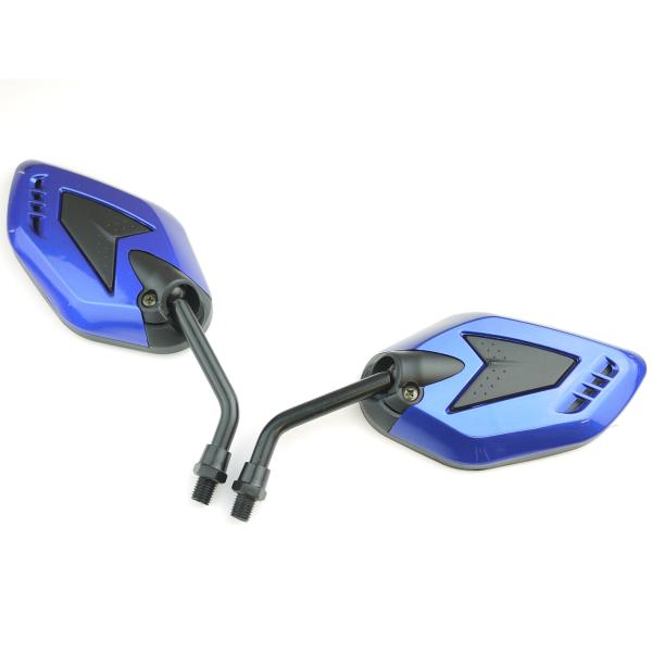 M10正ネジ アローミラー青 ブルー KSR110 Dトラッカー エストレヤ 250TR KLX25...