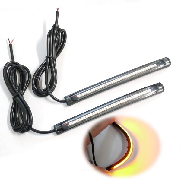 LEDラバーウインカー 15cm ニンジャ250R Z250 ゼファー W800 Dトラ Z900R...