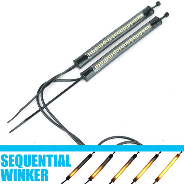 LEDシーケンシャルラバーウインカー 10cm ニンジャ250R Z250 ゼファー ニンジャ250...