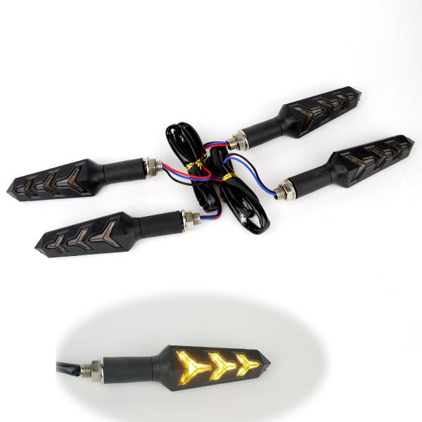 ゼファー400 ZRX400 Dトラッカー NINJA250 流れるLEDシーケンシャルトライポッド...