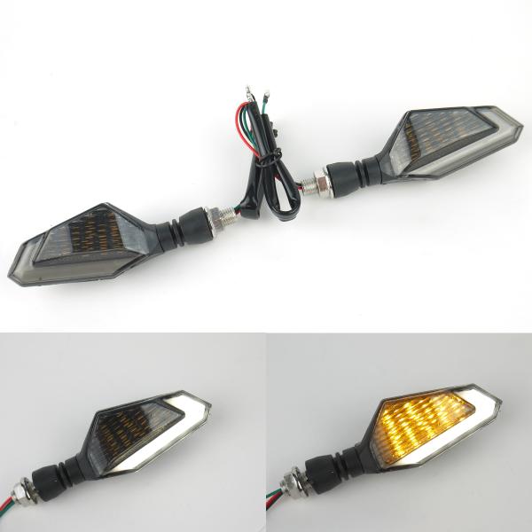 ホワイト 2個セット LEDウインカー TYPE5 デュアルカラー ゼファー ZRX1200 nin...