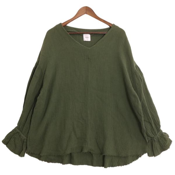 AMERI｜アメリ　リネンコットン　ブラウス