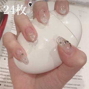 ネイルチップ クリア 透明 キラキラ ネイル チップ ブライダル 結婚式 時短ネイル 貼るネイル ウエディング ギャル つけ爪 ギフト レディース 人気 送料無料 Na012 Imukat 通販 Yahoo ショッピング