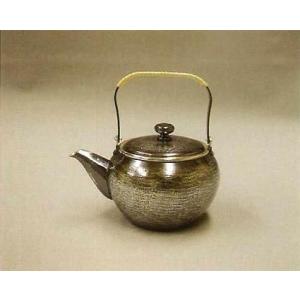 いぶし銀茶仙手打鎚目湯沸1100cc(7合入)洋銀製日本製 いぶし銀茶仙手打鎚目湯沸1100cc(7合入)洋銀製日本製