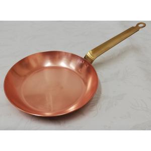 銅製 フライパン 24cm 内面メッキ無板厚約2mm 業務用仕様