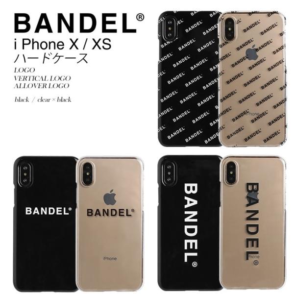 BANDEL バンデル iPhone X/XSハードケース アイフォン10/10S ロゴ バーチカル...