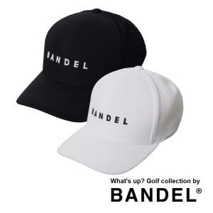 バンデル ゴルフ BANDEL golf キャップ LOGO EMBROIDERY CAP BG-3SLECP BLACK WHITE ブラック ホワイト 黒 白｜in-store
