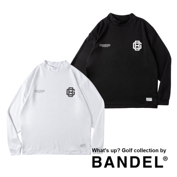 BANDEL バンデル ロンT ブラック ホワイト 黒 白 BG LOGO L/S MOC TEE ...