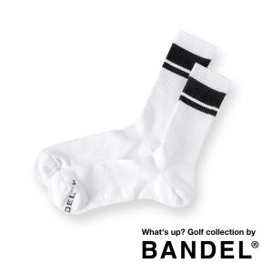 BANDEL バンデル ソックス COMPRESSION SOCKS MIDDLE BOLDER BG-SK003 ブラックxホワイト｜in-store