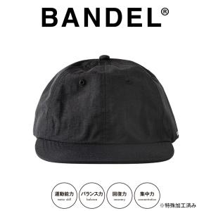 BANDEL バンデル キャップ Side Logo Urban Fit Nylon Baseball Cap BAN-CP010 BLACK｜in-store