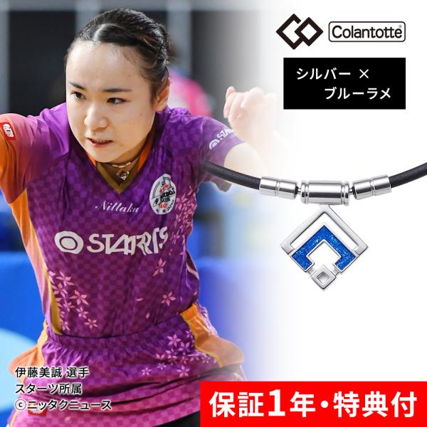 コラントッテ Colantotte TAO ネックレス スリム ARAN mini シルバー ブルー...