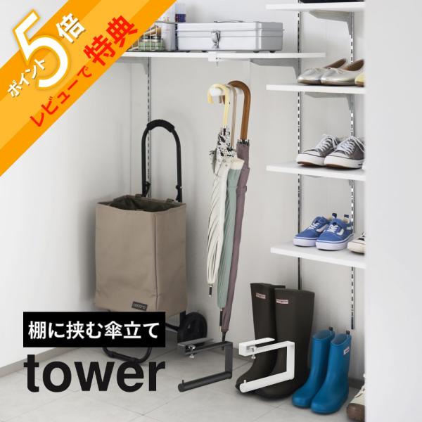 山崎実業 下駄箱中ハンギング傘立て タワー tower 10080 10081