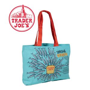 TRADER JOE'S トレーダージョーズ エコバッグ サーディン(コットンバッグ) BLUE｜INSTORE インストア