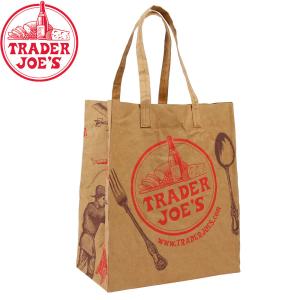 TRADER JOE&apos;S トレーダージョーズ 洗える紙製エコバッグ ウォッシャブルペーパー グローサ...