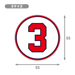 【T0093】プロ野球背番号ステッカー 広島東...の詳細画像5