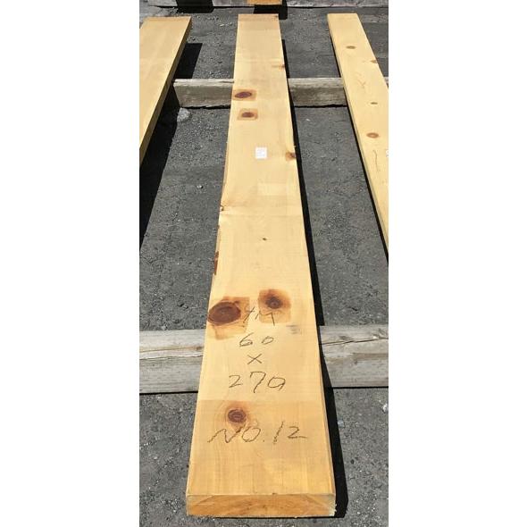 吉野桧　丸節　無垢厚板 4000×60×270ミリ　NO.12【全国配送不可】