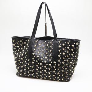 定番人気 ジミーチュウ ピムリコ スタースタッズ レザートートバッグ 大容量 黒 JIMMY CHOO Jimmy Choo ジミーチュウ トートバッグ PIMLICO/S/NS