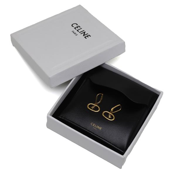 新品同様品　セリーヌ　マイヨン　トリオンフ　モバイル　ピアス　ゴールド　46X556BRA.35OR