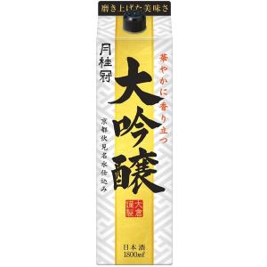 送料無料 月桂冠 大吟醸パック 1.8Ｌ×6本 ケース｜inageya-net