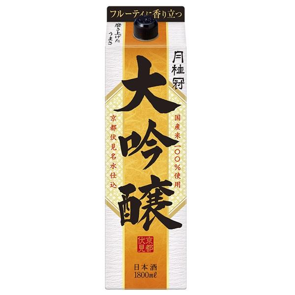 送料無料 月桂冠 大吟醸パック 1.8Ｌ×6本 ケース
