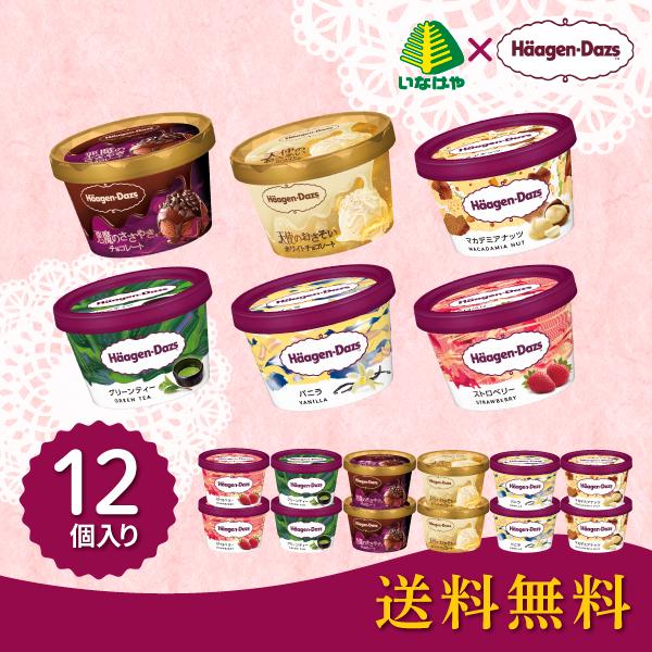お歳暮 2025 ギフト 歳暮 アイスクリーム ハーゲンダッツ ミニカップ12個セット イナゲヤお歳...
