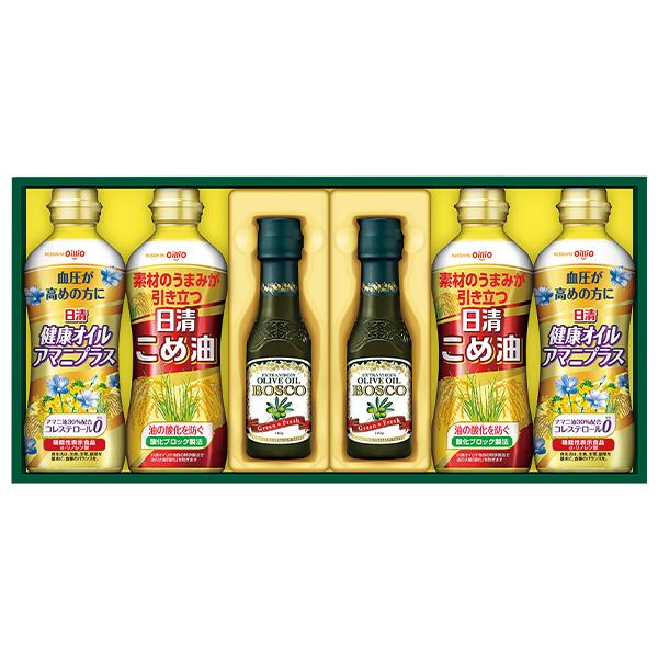 お歳暮 2025 ギフト 歳暮 油 オリーブオイル 日清オイリオ ボスコオリーブオイル＆バラエティオ...